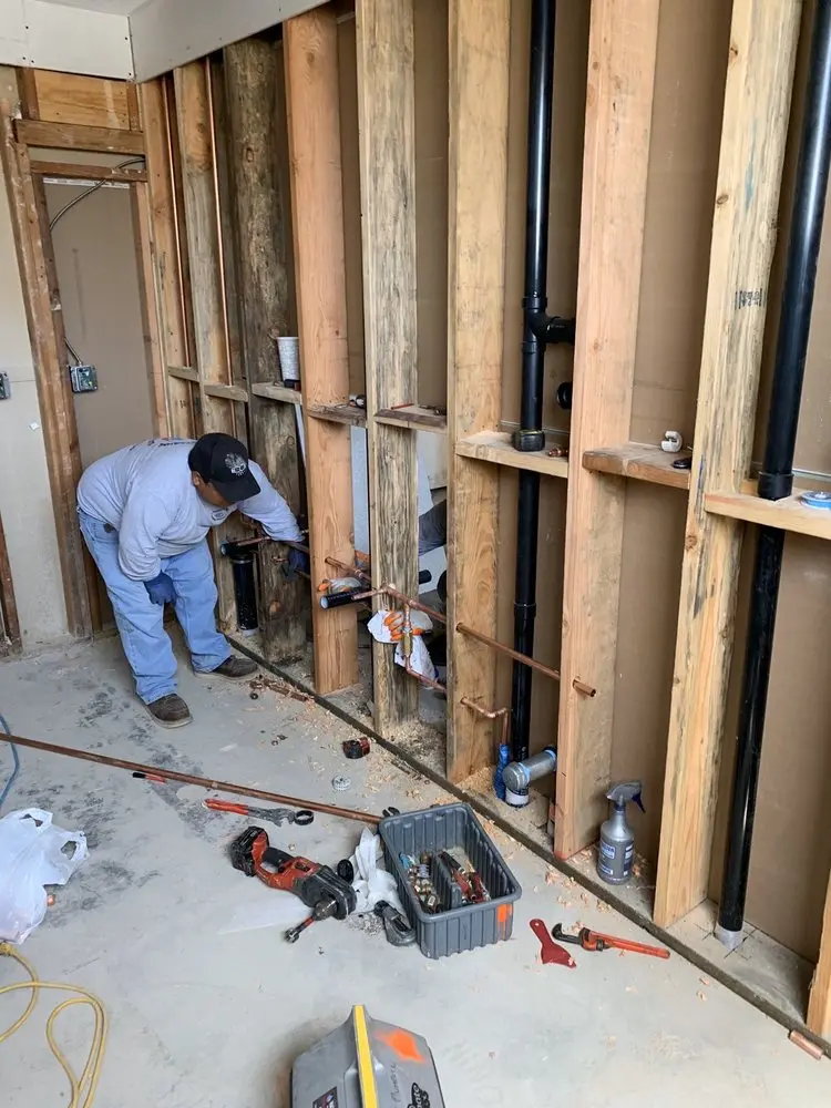 Commercial rough-in plumbing for Water Heater Replacement in Oak Village